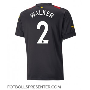 Manchester City Kyle Walker #2 Borta Matchtröja 2022-23 Kortärmad
